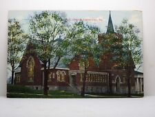 M E Churc Union City Pennsylvania VTG Lithograph Postcard Posted B811 picture