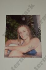 pretty blonde woman with braids in bikini VINTAGE PHOTOGRAPH  Gt picture