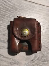 Vintage Brown Leather Belt Holder Broken Zippo Pouch Holster Pouch picture