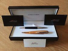 Jorg Hysek Black Palladium Rollerball Pen with Tan Leather Case picture