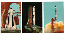 Postcards (3): NASA Kennedy Space Center, FL (Florida) - Saturn, Apollo, Gemini picture