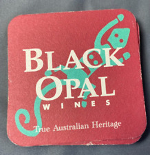 Black Opal Wines Coasters ~ 9 pack ~ True Australian Heritage~ Cardboard ~ Paper picture
