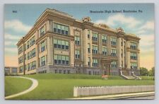 Nanticoke High School Nanticoke Pa Linen Postcard No 3145 picture
