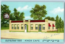 Des Moines Iowa IA Postcard Knox Cafe East Euclid Avenue c1940 Vintage Antique picture