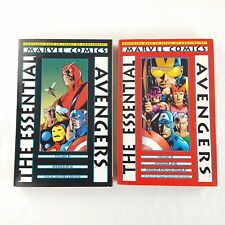 Essential Avengers Volume #1 & 2 Lot Collects #1-46 1st Print TPB (1998 Marvel) picture