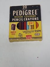 Vintage Pedigree Colored Pencil Crayons Empire USA And Sharpener picture