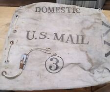 Vintage US MAIL USPS Postal Domestic #3 ~ U.S. Canvas Mail Bag 4-82 ~ H.D Bag picture