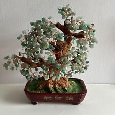 Large Jade Gemstone Bonsai Tree For Good Luck 11