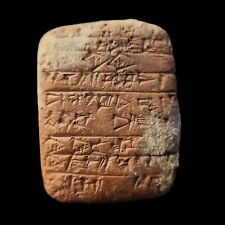 CIRCA NEAR EASTERN CUNEIFORM CLAY TABLET WITH EARLY FORM OF WRITINGS. picture