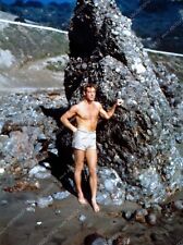 8b20-14423 Guy Madison in swim trunks absorbs a little sunshine 8b20-14423 8b20- picture