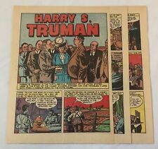 1945 five page cartoon story ~ HARRY S TRUMAN picture