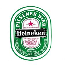 1980's Vintage Heineken Beer Label Amsterdam #2 picture