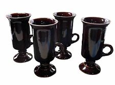 Rare Otagiri Japan Lot Of 4 Caramel Brown Irish Coffee Stoneware Mugs Cups picture