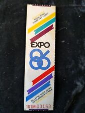 Expo 86 World Exposition Vancouver B.C. Canada 3 Day Ticket August 8-10 1986  picture