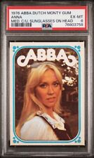 1976 ABBA Dutch Monty Gum ABBA Anna Medium Close-Up Sunglasses on Head PSA 6 picture