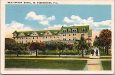 c1930s ST. PETERSBURG, Florida Postcard HUNTINGTON HOTEL Street View / Unused picture