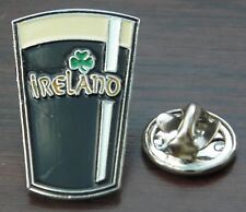 Guinness Ireland Shamrock Lapel Hat Tie Cap Pin Badge Breweriana Brooch Souvenir picture