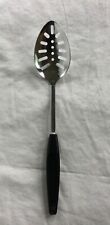 Vintage Foley Slotted Spoon Chrome Plate USA Black Handle 11 1/4” picture