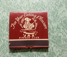Vintage Matchbook Ephemera Collectible F41 Des Moines Iowa Jax Dinner Feature  picture