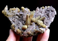 252g Natural Rare Columnar Pyrite & Calcite Symbiotic Mineral Specimen/ China picture