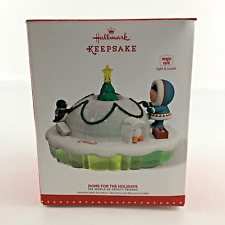 Hallmark Keepsake Table Ornament Frosty Friends Dome For The Holiday Light Sound picture