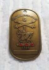 AUTHENTIC 1-6 FIELD ARTILLERY 1ID GERMANY 1996 BIG RED ONE RARE CHALLENGE COIN picture