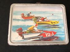 SPEED BOATS SAIL BOATS LUNCHBOX 1959 AMERICAN THERMOS PRODUCTS picture