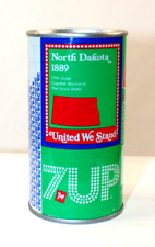 1976 Bicentennial 7up Can North Dakota 1889 30th State 12oz Seven Up Bottling picture