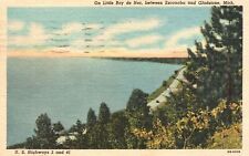 Vintage Postcard 1954 Little Bay De Noc Between Escanaba & Gladstone Michigan picture