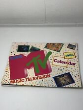 MTV 1986 12 Month 80s Artist Band Calendar 14x11 Japan 1985 NOS Vintage (w17) picture