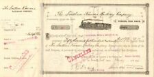Southern Kansas Railway Co. - Railroad Stock Certificate - Atchison, Topeka & Sa picture