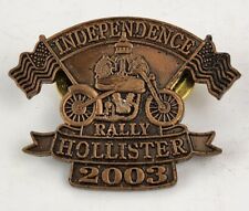 Hollister Rally Pin 2003 Independence Nevada USA flag W Motorcycle picture