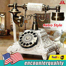 Rotary Telephone Old Fashion Antique Retro Vintag Bell Phone Office Home Handset picture