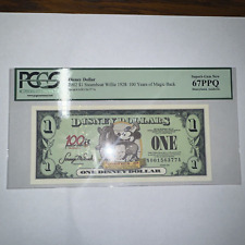 2002 $1 Disney Dollar Steamboat Willie PCGS 67 PPQ Super Gem Mint Exceptional picture