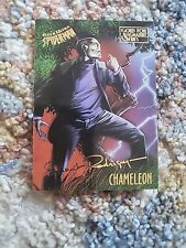 1995 Fleer Ultra Marvel Spider-Man Gold Foil Signature Series Chameleon #15 d8k picture