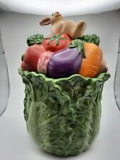 Cookie Jar Bunny Enjoying His Vegetables. Made For HARRY and DAVID Exclusively picture