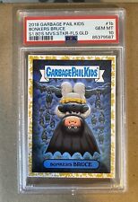 Bonkers Bruce 1b Gold Parallel - 2018 Garbage Pail Kids We Hate The 80s - PSA 10 picture