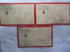 Antique Packard Motor Car, Detroit, Michigan Address Label, Lot Of 3 picture