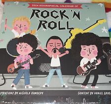 Rock And Roll 2024 Wall Calendar Kiss Grateful Dead Beatles Prince Pink Floyd .. picture