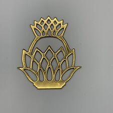 Vintage Newport Pineapple Virginia Metalcrafters Brass Ornament 1989 Retired VMC picture
