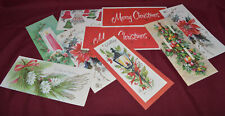 Vintage Christmas Cards Lot of 9 picture