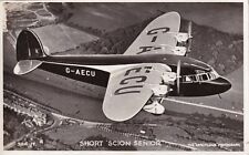 Vintage RPPC Postcard - Short Scion Senior Airplane - 1930's picture