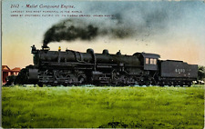 1915 Mallet Compound Engine Railroad Train, Southern Pacific Ogden UT Postcard picture