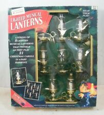 VINTAGE 1993 MR CHRISTMAS LIGHTED MUSICAL LANTERN 8 LIGHTED NOT WORKING PROPERLY picture