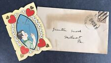 Millmont Pa Valentine Card With Envelope May I Be Valentine posted 1935  e1-20 picture
