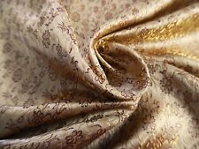 Silk Jacquard Brocade~Rust/Gold/Creamy Pearl~9