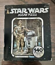 1977 Star Wars Jigsaw Puzzle Factory Sealed R2-D2 & C3P0 140 Pieces (40100) picture
