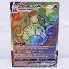 A7 Pokemon TCG Card Fusion Strike Chandelure VMAX Full Art Secret Rare 265/264 picture