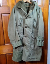 Korean War US Army Parka M 1947 dated 1948 Artic Cold Weather w/ hood and liner picture