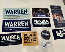 2020 ELIZABETH WARREN For President Pinback Buttons , Stickers, Campaign Items picture